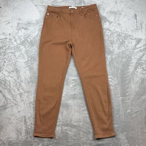 Judy Blue Jeans Womens 15/32 Brown Slim Fit High Rise JB88105 BR